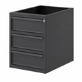 Cassettiera Sogi X3N_A-02 a 3 Cassetti per Banco da Lavoro, Acciaio Verniciato Grigio Antracite