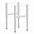 Coppia di Telai in Metallo Regolabili per Banco da Lavoro, 55x(69-95,5) cm, Grigio
