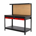 Banco da Lavoro Holzmann WT06, 1210x1500x610mm, Legno e Nero Verniciato