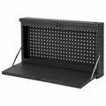 Tavolo da Lavoro a Parete Pieghevole 2 in 1 con Pannello Utensili, Ideale per Garage e Officina