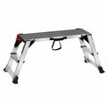 VEVOR Tavolo da Lavoro in Alluminio 200kg, Pieghevole 100x30x48,7cm, Piedini Antiscivolo per Lavaggio Auto e Decorazione