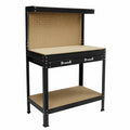 Tavolo da Lavoro con Parete Forata 1150x550x1400mm per Officina