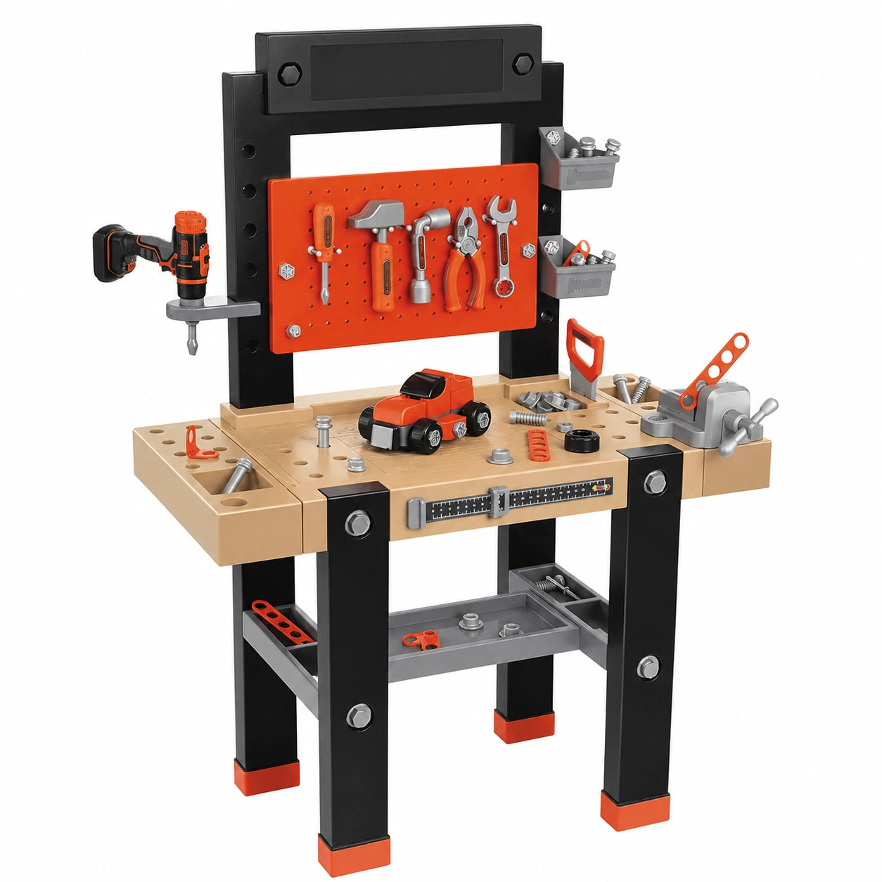 Centro Bricolage Smoby Black+Decker con 91 Accessori e Trapano