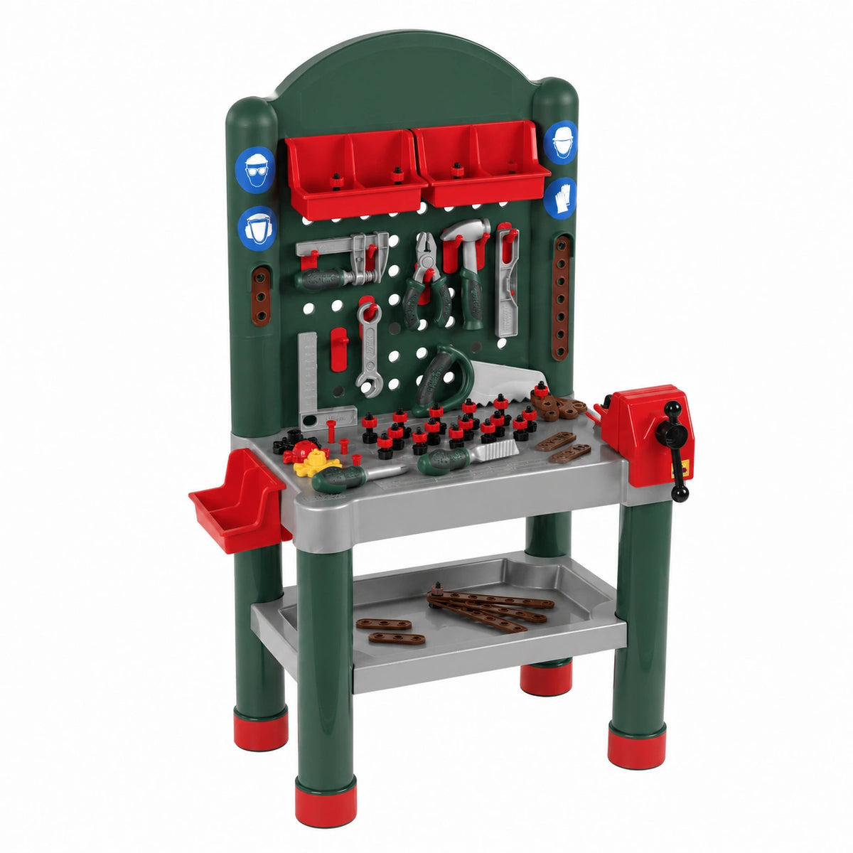Banco da Lavoro Bosch per Bambini, Set 79 Pezzi con Funzione Educativa, Altezza 102 cm