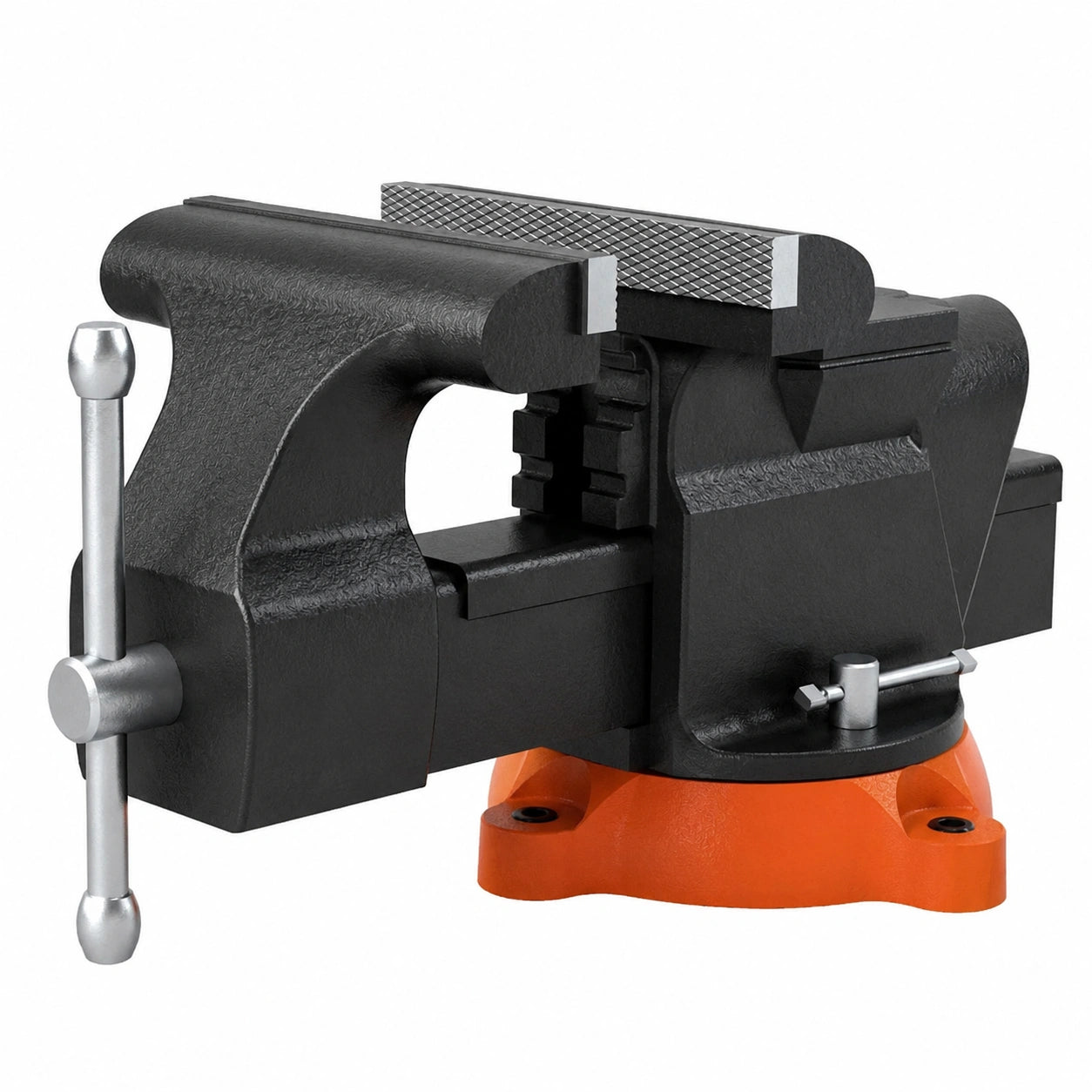 Morsa VEVOR 360° Rotante con Base Girevole, Ganasce 15,2 cm e Apertura 15 cm per Officina e Garage, 11,3 kg