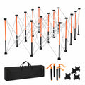 VEVOR Banco Lavoro Pieghevole Portatile 2455x1260 mm con Borsa, Carico 2724 kg, Ideale per Officine e Garage