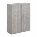 Armadio grigio cemento con cassetto, 66x34.5x90 cm, versatile e capiente