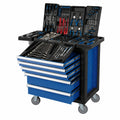 Scheppach Carrello da Officina con 7 Cassetti e 263 Accessori
